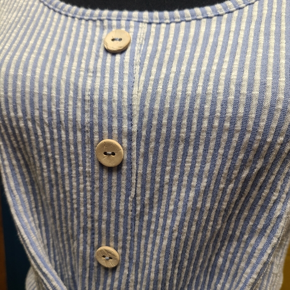 Caution To The Wind Sleeveless Striped Romper Size M - Picture 7 of 8